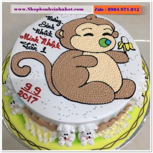 Bánh Sinh Nhật Con Khỉ Tuổi Thân - T26